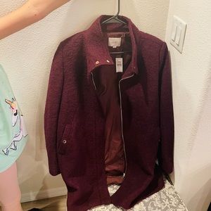 NEW Maroon Loft Wool Jacket with Tag